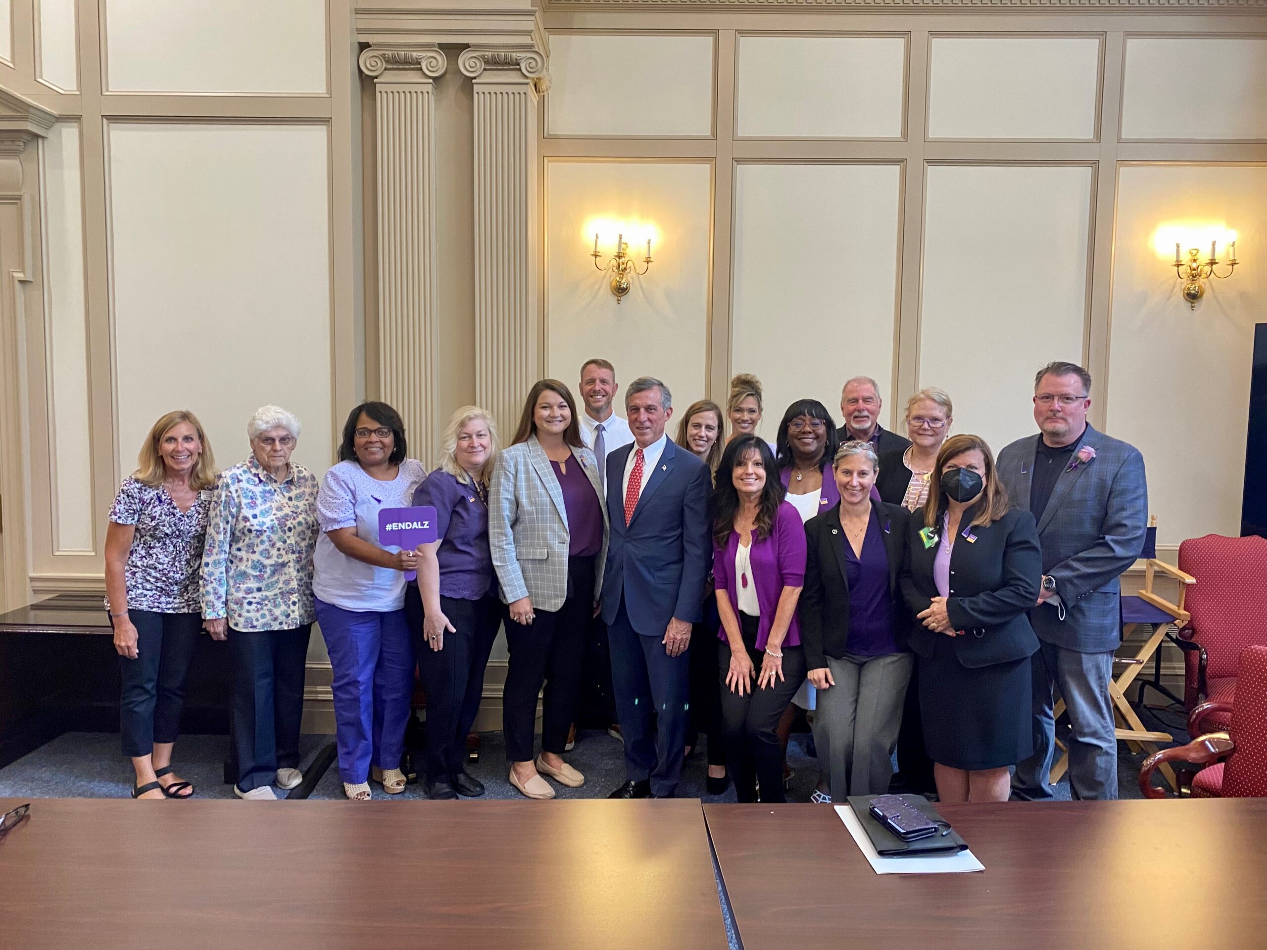Advocates with Govenor Carney